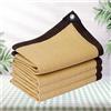 KSQP Rete Di Protezione Solare Vela Solare Con Effetto Rete Ombreggiante Tende da Sole Telo Ombra da Giardino Protezione Solare/Anti-UV 90% Traspirante Raffreddamento Reti Giardino,beige-4x4m