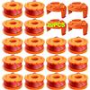 YWTESCH - Bobina di Ricambio per decespugliatore Worx, 10ft/Pack of 17
