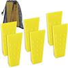 AR-PRO Confezione da 6 Cunei per abbattere Alberi con spuntoni da 14 cm per Tagliare e Borsa, per Guidare Alberi, stabilizzarli e portarli a Terra in Modo Sicuro per boscaioli e abbattitori