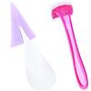 WOONEKY 2 Set rifilatura delle parti intime rasoio elettrico per pubici rasoio per privati parà bikini per bikini tagliacapelli veloce privato AbS