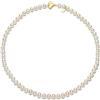 Generic Accessori per ragazze collane collana di perle 925 catena con ciondolo d'acqua dolce 7-8mm rotonda gioielli tutto-fiammifero ciondoli da donna regalo di compleanno