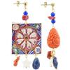 Lebole Maison Lebole Gioielli Orecchini da Donna Mix&Match The Tag Ruota Blu
