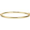 OROVI Bracciale Donna Argento 925 placcato oro 18kt Bracciale Rigido 19.5 cm, Made in Italy, gioiello anallergico confezionato in un elegante astuccio portagioie
