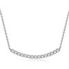 JewelryPalace Collana Donna Argento 925 con Cubica Zirconia, Collana Donna Pietre a Taglio Rotondo con Catena Maglia 45cm, Collane Lunghe in Argento Anniversario Set Gioielli Donna