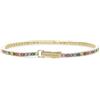 Mabina Gioielli - Bracciale Donna - Bracciale tennis dorato con zirconi multicolor - 533556-M