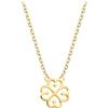 Sofia Milani - Collana da Donna in Argento 925 - Placcata in Oro - Ciondolo a Quadrifoglio - N0565