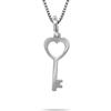 inSCINTILLE Collana Uomo Donna in Argento Rodiato 925 con ciondolo Amore vari soggetti, Unisex Adulto Bambini con confezione Regalo inclusa nel prezzo (3, Chiave Cuore)