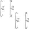 COALHO 2 Pairs Minimalist Suspender Ear Cuff Earrings For Women Wrap Earlobe Studs，Wrap Earlobe Studs,Minimalist Suspender Ear Cuff Earrings For Women Wrap Earlobe Studs (silver+silver（clean version）)