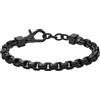 Armani Exchange A|X Armani Exchange - Bracciale da uomo in acciaio INOX, L 24mm x W 15.5mm x H 6.2mm, Acciaio inossidabile