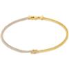 Gioielleria Bucci BRACCIALE NODO IN ORO GIALLO E BIANCO 18 KT