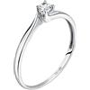 Bluespirit B-CLASSIC Anello Donna in Oro Bianco 375, Zirconi, Idee Regalo - P.77C9030017
