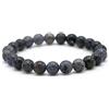 Miracles Minéraux Bracciale con perle rotonde da 8 mm, pietra naturale, creazione artigianale francese, oltre 80 scelte