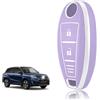 TOOMUME Cover Chiave TPU, Custodia Chiave Adatto per Suzuki Grand Vitara II SX4 S-Cross Alivio Swift Baleno Jimny Ignis Kizashi Maruti, Copri Chiavi Guscio Chiave Auto Telecomando, Tre Linee