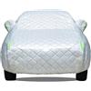 Gaoxianglin Telo Copriauto Invernale per BMW 5 Series Touring G61 2024 Telo Auto Antigrandine, Telo Grandine Auto Imbottito Copri Macchina Resistente ad Neve Ghiaccio Gelo Sole Tissu en Coton Epais(Silver)