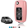 TOOMUME Cover Chiave per VW Golf 6 5 4 Polo Up Seat Ibiza Skoda Fabia | TPU Trasparente, Protezione 360°, Senza Interferenze Segnale, Fori Precise, per Caddy T5 T6 Beetle Tiguan Passat Leon