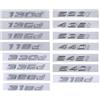 NLNKDTDPAK Lettere ABS 3D Emblema del Distintivo del Bagagliaio Posteriore dell'auto 420d 428d 520d 525d 528d 530d 535d 540d Logo Adatto for Accessori Auto Fit for BMW(Chrome Silver,218d)