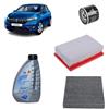 OP Kit tagliando 3 filtri + 4L olio 5W-30 Q8 Prestige compatibile con Dacia sandero iii 1.0 SCE 65 Benzina 2021+
