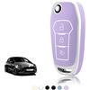 TOOMUME Cover Chiave TPU, Custodia Chiave Adatto per Ford Fiesta Focus Puma Mondeo Ecosport Explorer Kuga Ka Tourneo Connect Ranger F150, Copri Chiavi Guscio Chiave Auto Telecomando - Flip Key