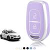 TOOMUME Cover Chiave TPU, Custodia Chiave Adatto per Renault Twingo Clio Symbol Kwid Dacia Logan Sandero Stepway Duster Dokker Lodgy, Copri Chiavi Guscio Chiave Auto Telecomando - Smart Key