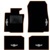 QUEMAR Tappetini Auto per MINI Countryman R60, Bordo Arancio, 4 Ricami | anche Paceman R61 / 2010-2016 / Kit Tappeti Moquette e Gomma su Misura / Set 2 Ant. + 2 Post./ Ricami e Colori Personalizzati