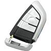 BROVACS, ricambio per custodia chiave + lama non tagliata per emergenza, compatibile con BMW X1 X5 X6, 3 pulsanti, chiave elettronica senza chiave, custodia per telecomando di entrata PG9003A