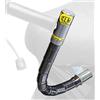 CLM - Lucchetto da manubrio Chic con supporto fisso per Piaggio Liberty 125 ABS/50 i-get 2015 | Blocco manubrio moto | Lucchetto antifurto per moto | Sicurezza dello scooter | Antifurto per moto