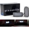 Esselle Parts Placchette Luci Targa LED Compatibili con Ford C-Max, Ecosport, Edge, Fiesta MK6, Focus MK2, Galaxy, Ka MK3, Kuga 1, Kuga 2, Mondeo MK3, Mondeo MK4, S-Max 18 SMD CANBUS 6000K Bianco Ghiaccio