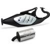Maxtuned Impianto di scarico completo LeoVince SITO PLUS, acciaio per Aprilia SR 50/Netscaper/SR Stealth Racing Rally/www