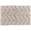 IlGruppone Tappeto Bagno Antiscivolo in Cotone Effetto Rilievo Assorbente, Morbido, Lavabile in Lavatrice 50x80 / 60x120 cm - Tortora - 50x80 cm