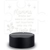 Generico Mamma Grazie per essere un pezzo importante della mia vita Lampada LED 3D Personalizzata Lampada da Comodino Luce Notturna Idea Regalo Festa della Mamma Onomastico Compleanno Natale Decorazioni Casa