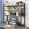JOUFNING Libreria Da Scrivania Da Appoggio 3 Livelli - Organizer Da Scrivania Regolabile, Organizzatore Scrivania Fai Da Te, Scaffale Per Libri Multiuso Per Mensole Da Esposizione Per Dormitorio ( Color : B ,