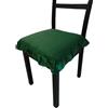 SalGiu Cuscini Sedia Cucina Volant Balza (set da 6) Con Lacci Imbottito Sfoderabile 40x40 cm (Verde Scuro)