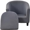 JUNLEBUYI 2 Pezzi Copripoltrona 1 Posto Elasticizzato Copripoltrona Da Cocktail Chesterfield Rimovibile Lavabile Per Bancone Soggiorno Tullsta Camera Da Letto Bar (10#)