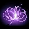 Balabaxer Filo di EL viola, Balabaxer 4,9 m al neon di riduzione del rumore portatile al neon incandescente Strobing Filo elettroluminescente per feste, Halloween, decorazione fai da te