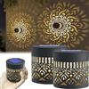 Generic Luci decorative a energia solare mandala, luci in metallo per esterni, per pareti di terrazze, gradini, recinzioni, impermeabili, per giardino, patio, cortile (confezione da una o due confezioni)