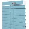Generico Veneziana in Alluminio su Misura 45 60 70 95 110 125 130 145 150 160 180 195 200 210 cm, 25 mm Lamelle Tenda Orizzontali, Tende Veneziane da Interno Esterno per Finestre(blu navy)
