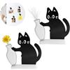 TaimeiMao Vaso a forma di gatto da scrivania, simpatico magnete per il frigorifero, per soggiorno, cucina, frigorifero, scrivania, ufficio