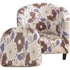 JUNLEBUYI 2 Pezzi Copripoltrona 1 Posto Elasticizzato Copripoltrona Da Cocktail Chesterfield Rimovibile Lavabile Per Bancone Soggiorno Tullsta Camera Da Letto Bar (27#)