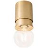 twister LIGHTING Plafoniera E27, finitura ottone - portalampada da soffitto brevettato
