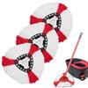 Frogetu Set di 3 Testine di Ricambio del Mocio Compatibili,Ricariche Per Mocio In Microfibra Compatibili,Per Vileda Mocio Rotante,con Vileda Turbo 2 in 1 Mop