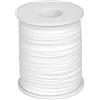 Mitening Stoppino per Candele in Cotone - 61 m, Fatto a Mano, Bobina per Cera, Naturale Bianco per Lampade a Olio Fai da Te, Forniture per Produzione