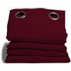 Moondream DecibelControl™ 3in1 Tenda antirumore | Isolamento acustico | Termico inverno+estate | 100% oscurante | Tecnologia brevettata | Prodotto in UE | Occhiello | Rosso MC330 | 140L x 350A cm