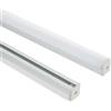 LEDKIA LIGHTING Profilo Alluminio a Sospensione 2m per Striscia LED fino a 17mm Alluminio 2 m Semitrasparente