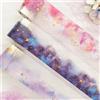 MisKepaa Accessori per scrapbooking Adesivi, 3 rotoli di nastro washi PET da sogno, nastro adesivo estetico acquerellato per scrapbooking per bullet journaling, junk journal, custodie per telefoni(Shallow Fire