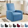 MeYuxg Copri Poltrona Relax Reclinabile a 1 Posto, Elasticizzato Copripoltrona Relax Reclinabile con Tasche, Impermeabile Copri Poltrona Totale, per Poltronas Relaxs e TV(Blu, 4 Pezzi)