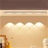 BVCL Striscia LED Sottopensile Ricaricabile Dimmerabile 3 Modalità, Sensore Movimento Magnetica Adesiva, per Cucina/Soggiorno/Bagno(Pearl white,20cm-1w)