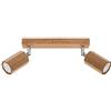 SOLLUX lighting Lampada da Soffitto Legno Rovere Colore Ottagonale Design Minimalista Moderno per Camera da Letto Soggiorno Stile Scandinavo GU10 A++-E 30/5/20 cm 2x Sorgente Luminosa Zeke 2