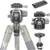 WEYLLAN BA5 & CH55 BOG DeathGrip Conversion Adapter Kit, Includere Adattatore di Conversione e 55mm Testa a Sfera, con Arca Rail M-lok, Compatibile Solo con il Treppiede BOG DeathGrip