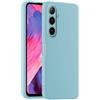 HULLIN Custodia per Telefono in Silicone Colorato, Adatta per Samsung Galaxy S24 (6.2) - Azzurro