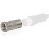 Wicked Chili - Adattatore Spina coassiale F su Presa IEC, es. per Antenna DVB-T2 (Materiale: Rame)